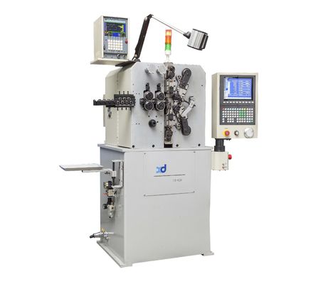 0,5 ~ 2,0 mm ośmioosiowa sprężynowa maszyna do zwijania CNC, wysoka precyzja, wydajność produkcji 700 sztuk / min, 50% oszczędności pracy ręcznej