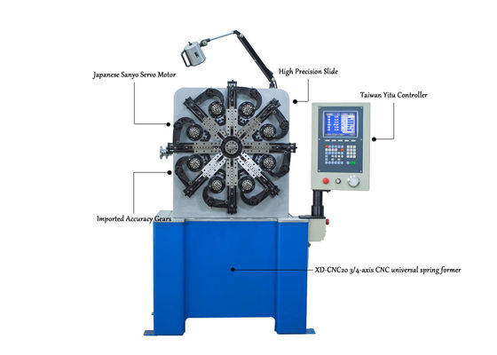 XD-CNC20 Maszyna do produkcji sprężyn CNC do wykonywania różnych sprężyn w zakresie od 0,2 do 2,3 mm
