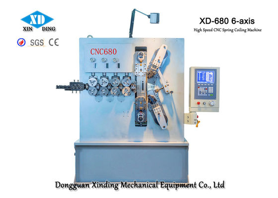 3.00 - 8.00mm Six Axis CNC Coil Spring Machine With Servo Motion System