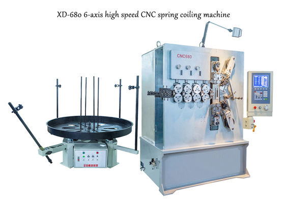 3.00 - 8.00mm Six Axis CNC Coil Spring Machine With Servo Motion System
