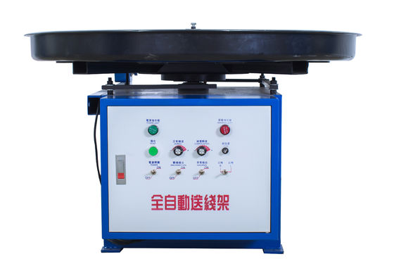 Short Lines Warning Wire Decoiler 400kg Loading , Max Speed Of Table 100rpm