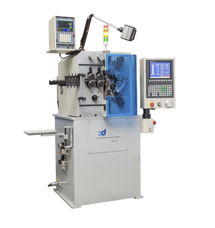 0,5 ~ 2,0 mm ośmioosiowa sprężynowa maszyna do zwijania CNC, wysoka precyzja, wydajność produkcji 700 sztuk / min, 50% oszczędności pracy ręcznej