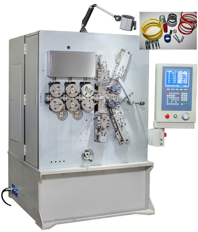 2.00 - 6.00mm pięciomaosiowa CNC Wiosna Sprężyna Maszyna Z Servo Motion System